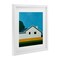 Stupell Industries Sunkissed Suburbia House Framed Print Under Glass, design by Jan Weiss